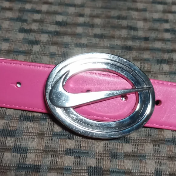 Nike Pink Belt with Silver Buckle - Picture 1 of 11